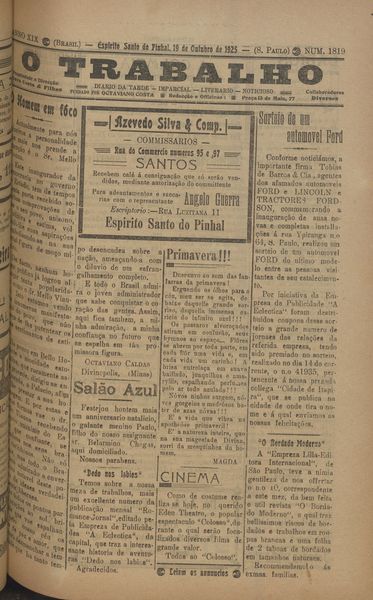 Capa de um dos jornais.