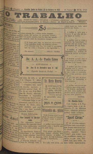 Capa de um dos jornais.