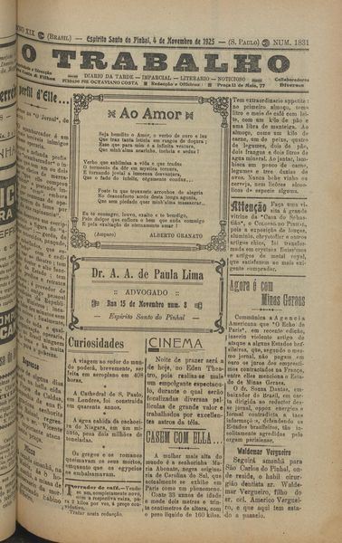 Capa de um dos jornais.