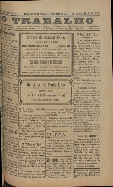 Capa de um dos jornais.