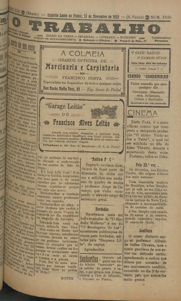 Capa de um dos jornais.