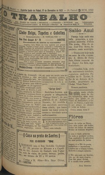 Capa de um dos jornais.