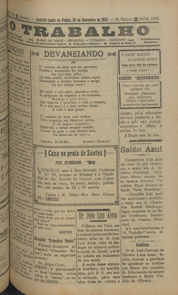 Capa de um dos jornais.