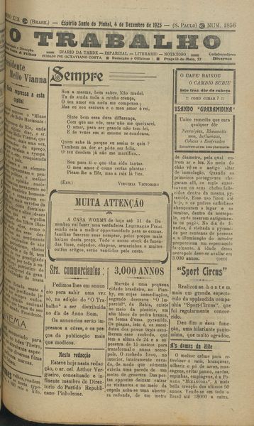 Capa de um dos jornais.