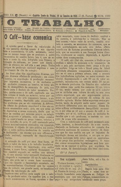 Capa de um dos jornais.
