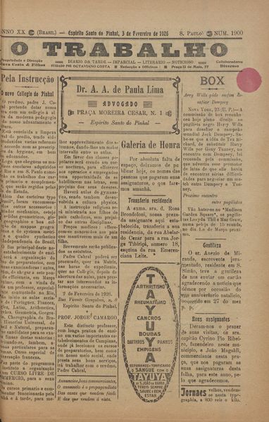 Capa de um dos jornais.