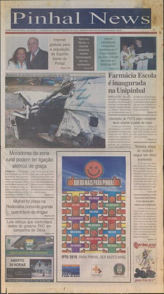 Capa de um dos jornais.