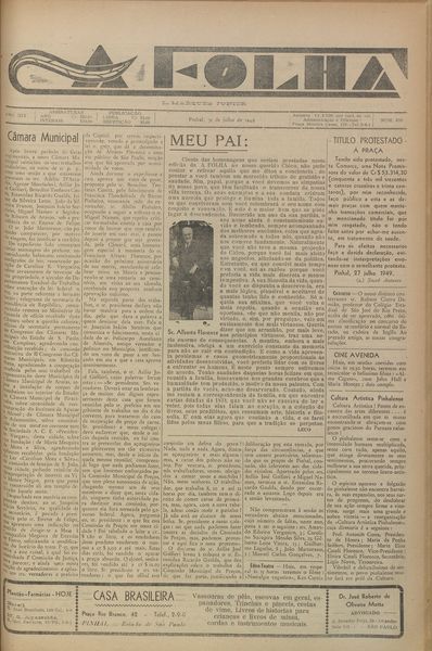 Capa de um dos jornais.