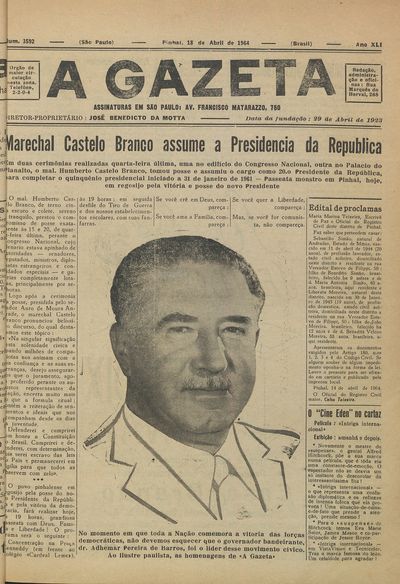 Capa de um dos jornais.