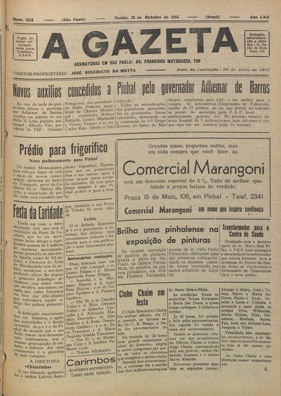 Capa de um dos jornais.