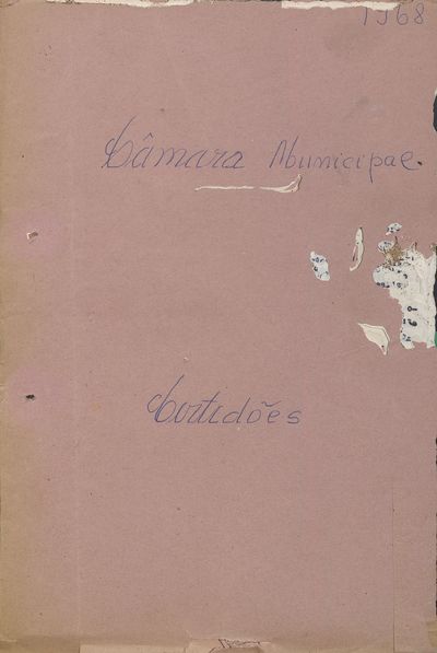 Capa de um dos livros da Câmara.