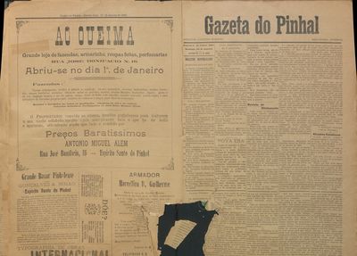 Capa de um dos jornais.