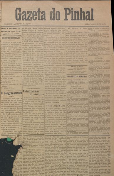 Capa de um dos jornais.