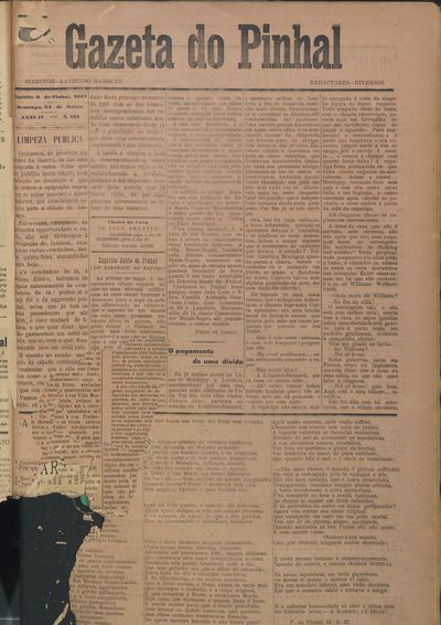 Capa de um dos jornais.