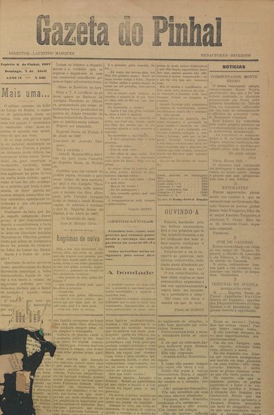 Capa de um dos jornais.