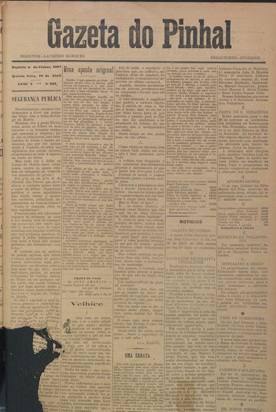 Capa de um dos jornais.