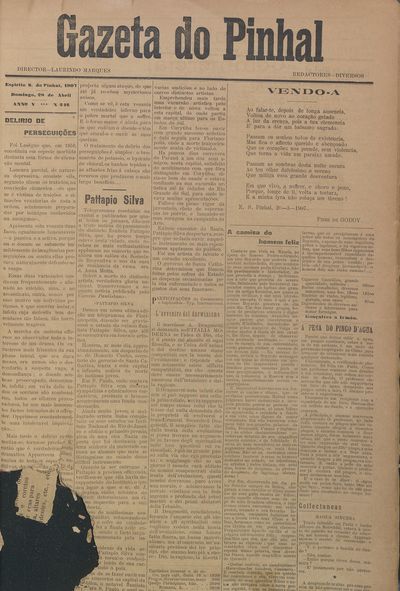 Capa de um dos jornais.