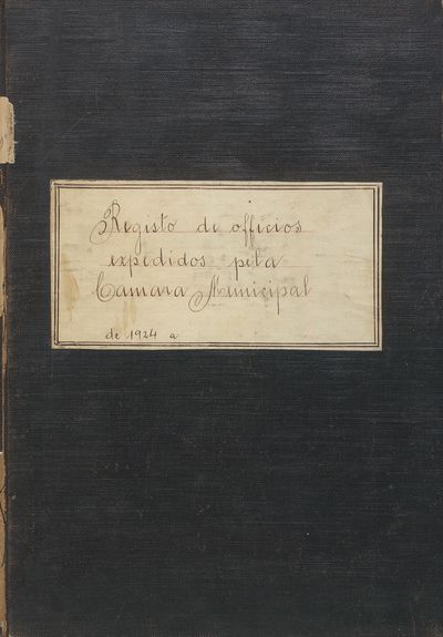 Capa de um dos livros da Câmara.