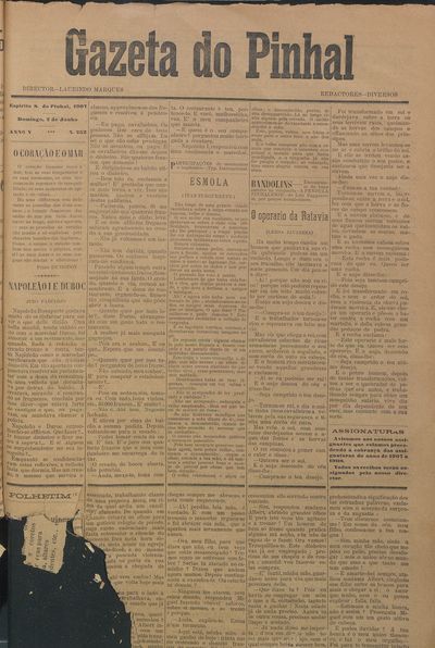 Capa de um dos jornais.
