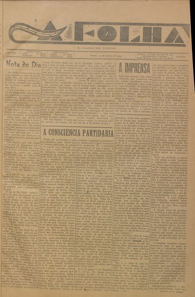Capa de um dos jornais.