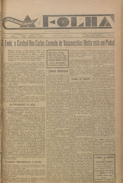 Capa de um dos jornais.