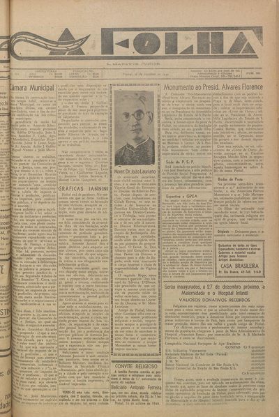 Capa de um dos jornais.
