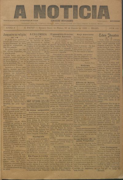 Capa de um dos jornais.