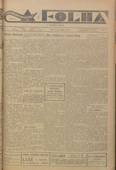 Capa de um dos jornais.