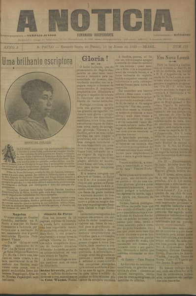 Capa de um dos jornais.