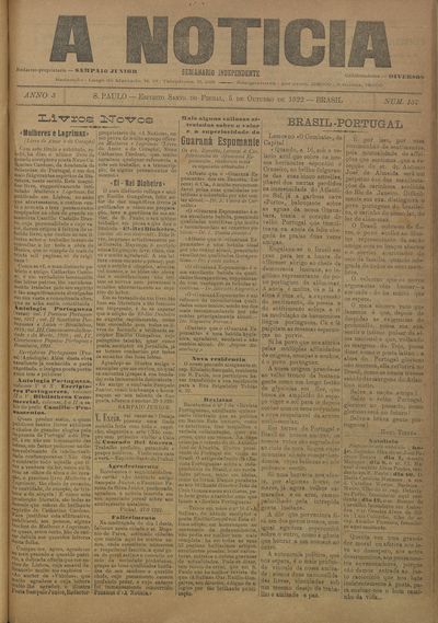 Capa de um dos jornais.