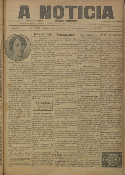 Capa de um dos jornais.