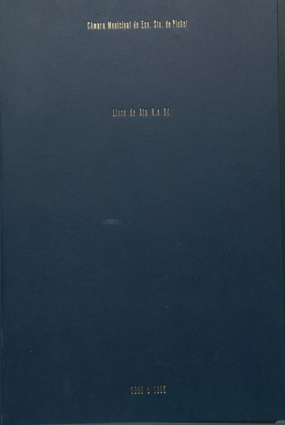 Capa de um dos livros da Câmara.