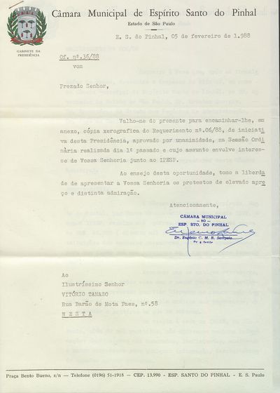 Capa de um dos livros da Câmara.