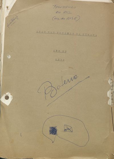 Capa de um dos livros da Câmara.