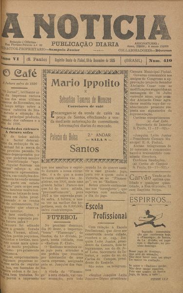 Capa de um dos jornais.