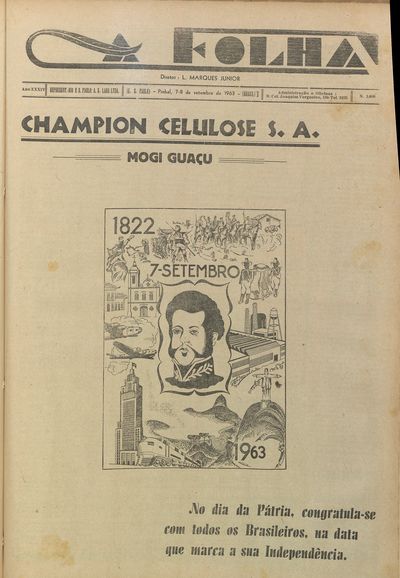 Capa de um dos jornais.