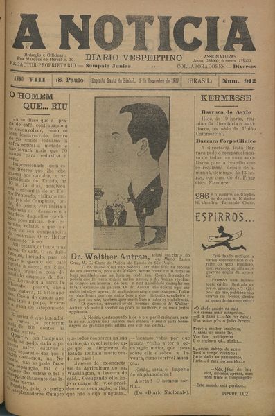 Capa de um dos jornais.