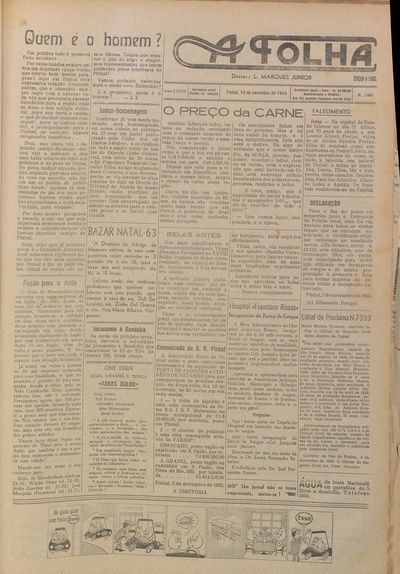 Capa de um dos jornais.