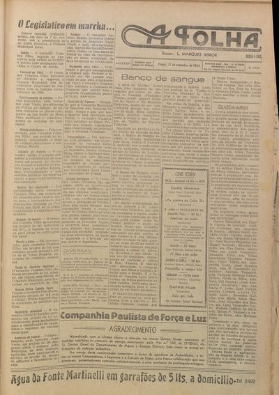 Capa de um dos jornais.